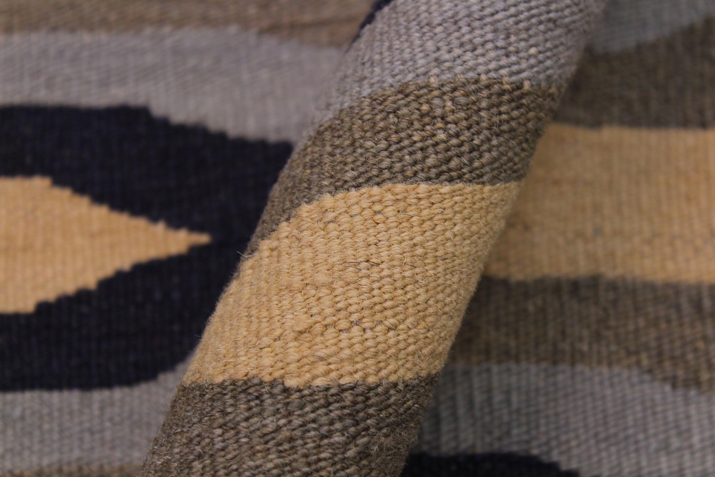 handmade Modern Kilim Beige Blue Hand-Woven RECTANGLE 100% WOOL area rug 6x9