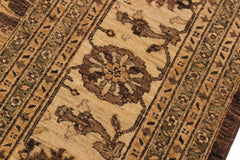 handmade Traditional Kafkaz Brown Ivory Hand Knotted RECTANGLE 100% WOOL area rug 10X13