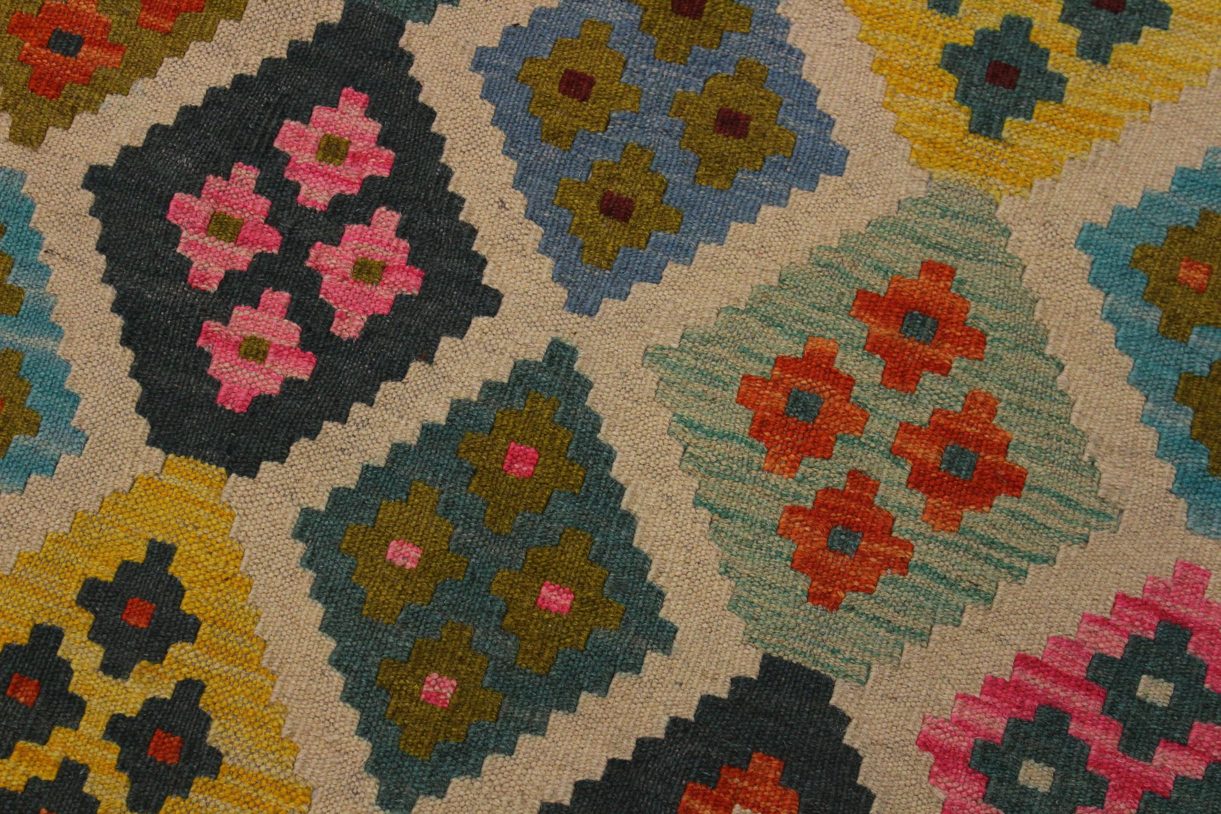 handmade Geometric Kilim Black Ivory Hand-Woven RECTANGLE 100% WOOL area rug 6 x 8