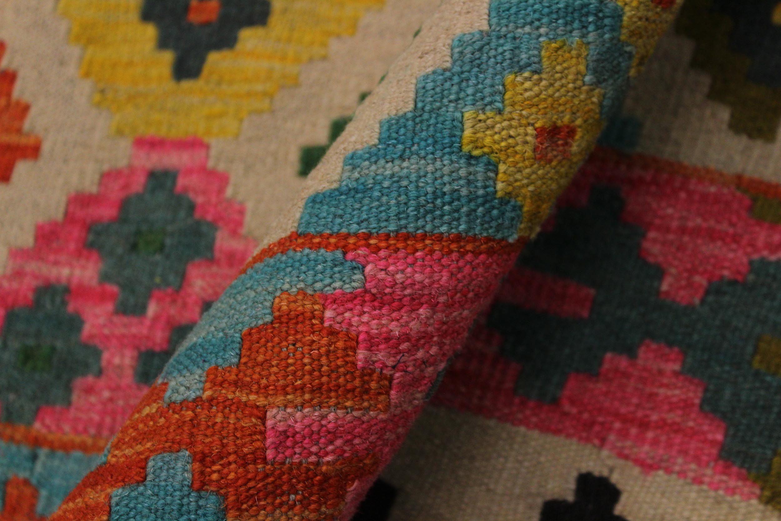 handmade Geometric Kilim Black Ivory Hand-Woven RECTANGLE 100% WOOL area rug 6 x 8