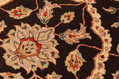 handmade Traditional Kafkaz Brown Tan Hand Knotted RECTANGLE 100% WOOL area rug 10X14