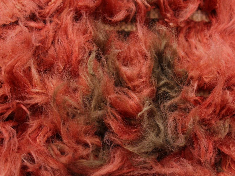 handmade Modern Moroccan Rust Brown Hand Knotted RECTANGLE 100% WOOL area rug 5x8