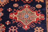 handmade Geometric Super Kazak Blue Red Hand Knotted RECTANGLE 100% WOOL area rug 8 x 10