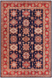 handmade Geometric Super Kazak Blue Red Hand Knotted RECTANGLE 100% WOOL area rug 8 x 10