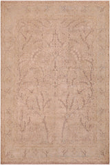 Vintage Antique Schafer Tan/Blue Wool Rug - 9'5''X12'9''