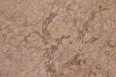 Traditional handmade Persian vintage distressed Tan Blue Hand Knotted RECTANGLE 100% WOOL area rug 9X13