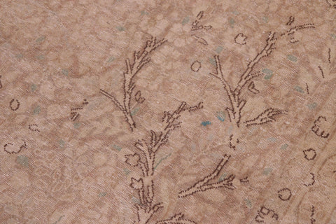 handmade Vintage Vintage Tan Blue Hand Knotted RECTANGLE 100% WOOL area rug 9' x 13'