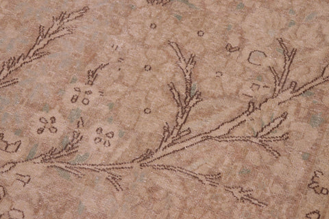 handmade Vintage Vintage Tan Blue Hand Knotted RECTANGLE 100% WOOL area rug 9' x 13'