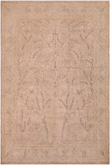 Traditional handmade Persian vintage distressed Tan Blue Hand Knotted RECTANGLE 100% WOOL area rug 9X13