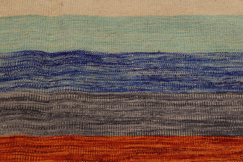 handmade Modern Kilim Grey Purple Hand-Woven RECTANGLE 100% WOOL area rug 7x10