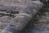 handmade Modern Kafkaz Grey Blue Hand Knotted RECTANGLE 100% WOOL area rug 10 x 14