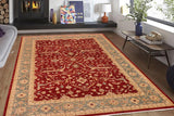 handmade Traditional Kafkaz Red Blue Hand Knotted RECTANGLE 100% WOOL area rug 10 x 14