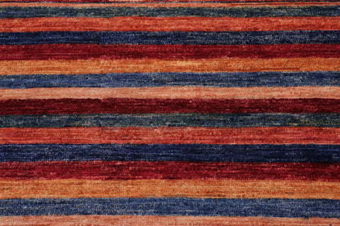 handmade Geometric Kurjean Gold Red Hand Knotted RECTANGLE 100% WOOL area rug 6x8