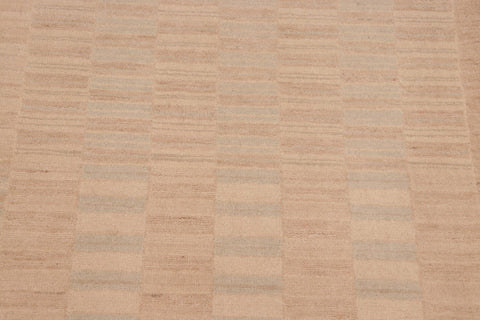 handmade Modern Gabbeh Brown Tan Hand Knotted RECTANGLE 100% WOOL area rug 10' x 14'