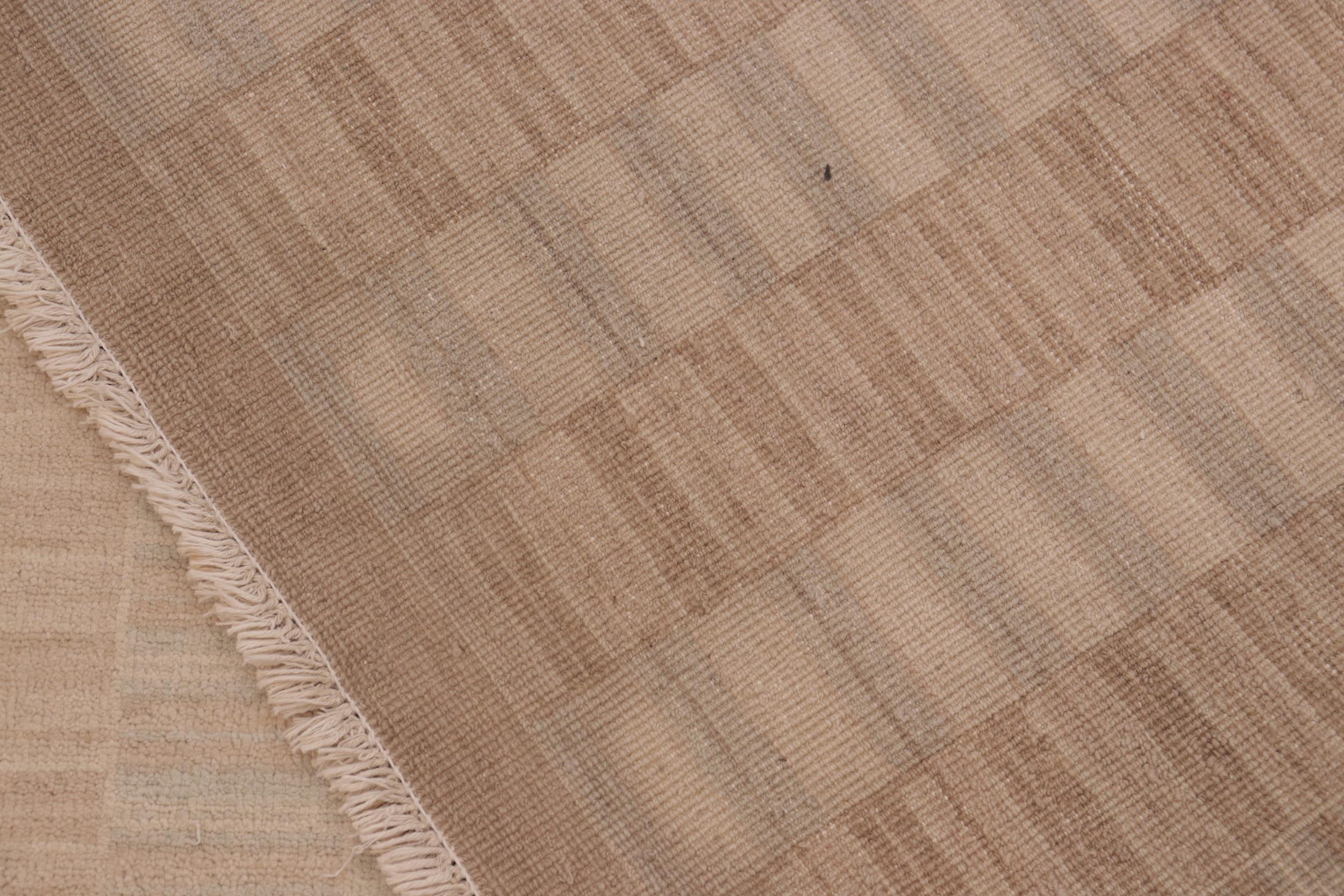 handmade Modern Gabbeh Brown Tan Hand Knotted RECTANGLE 100% WOOL area rug 10' x 14'