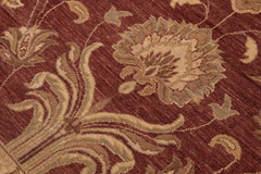 handmade Traditional Kafkaz Brown Tan Hand Knotted RECTANGLE 100% WOOL area rug 10X14