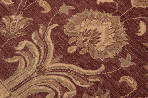 handmade Traditional Kafkaz Brown Tan Hand Knotted RECTANGLE 100% WOOL area rug 10x14