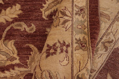 handmade Traditional Kafkaz Brown Tan Hand Knotted RECTANGLE 100% WOOL area rug 10X14