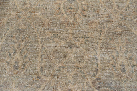 handmade Transitional Kafkaz Gray Beige Hand Knotted RECTANGLE 100% WOOL area rug 4' x 6'