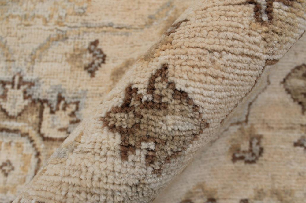 handmade Transitional Kafkaz Beige Gray Hand Knotted RECTANGLE 100% WOOL area rug 5X7