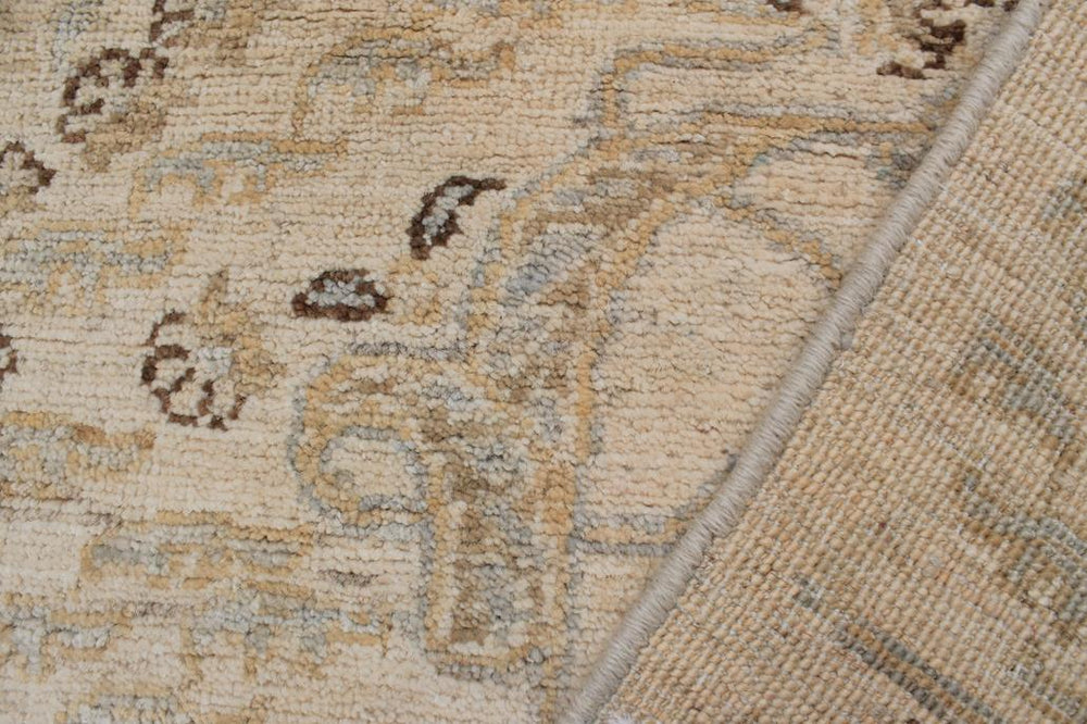 handmade Transitional Kafkaz Beige Gray Hand Knotted RECTANGLE 100% WOOL area rug 5X7