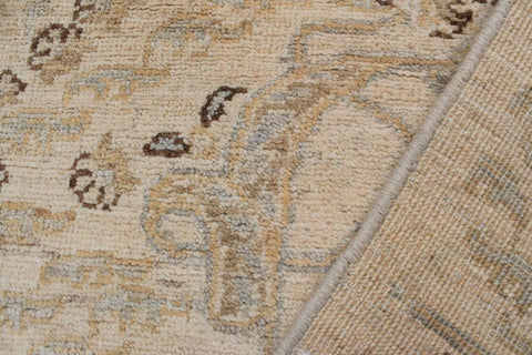 handmade Transitional Kafkaz Beige Gray Hand Knotted RECTANGLE 100% WOOL area rug 5X7