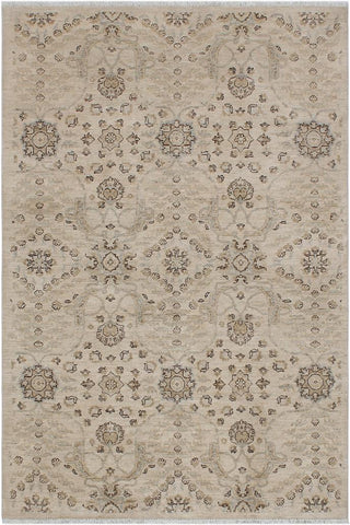 handmade Transitional Kafkaz Beige Gray Hand Knotted RECTANGLE 100% WOOL area rug 5X7