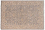 handmade Traditional Kafkaz Grey Beige Hand Knotted RECTANGLE 100% WOOL area rug 4 x 6