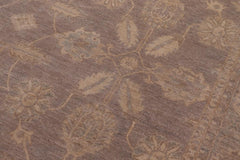 handmade Transitional Kafkaz Grey Lt. Green Hand Knotted RECTANGLE 100% WOOL area rug 9X12