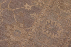 handmade Transitional Kafkaz Grey Lt. Green Hand Knotted RECTANGLE 100% WOOL area rug 9X12