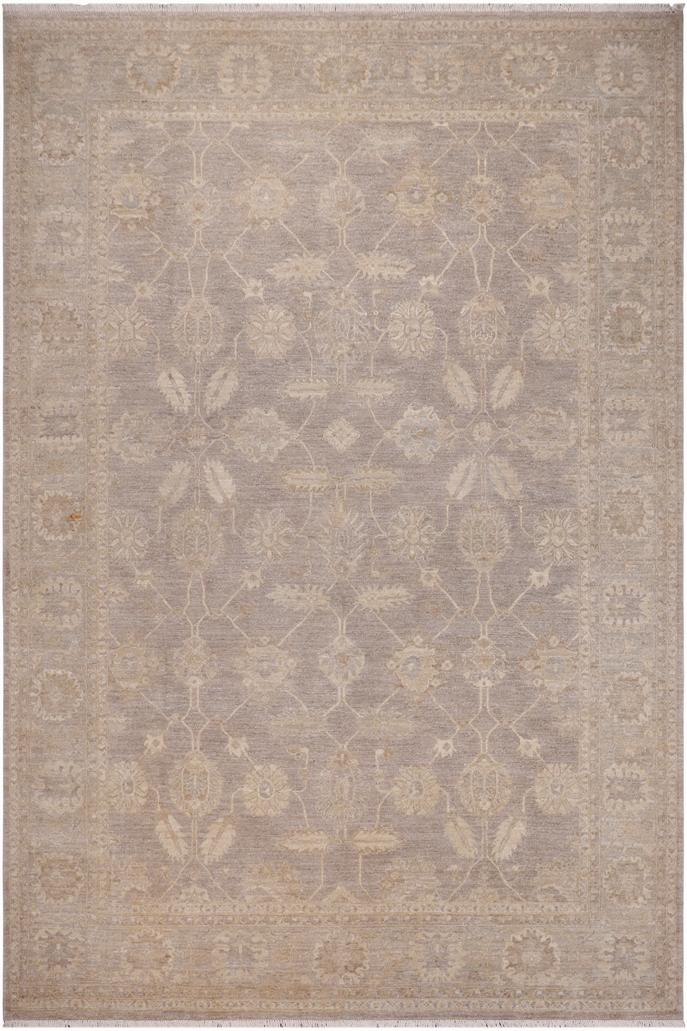 handmade Transitional Kafkaz Grey Lt. Green Hand Knotted RECTANGLE 100% WOOL area rug 9X12