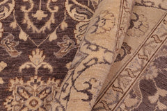 handmade Traditional Kafkaz Charcoal Beige Hand Knotted RECTANGLE 100% WOOL area rug 8X10