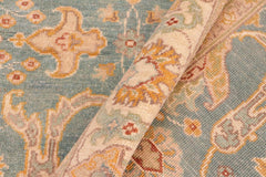 handmade Traditional Kafkaz Green Beige Hand Knotted RECTANGLE 100% WOOL area rug 5X7