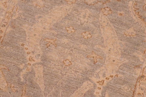 handmade Transitional Kafkaz Grey Beige Hand Knotted RUNNER 100% WOOL area rug 3' x 9'