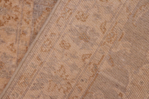 handmade Transitional Kafkaz Grey Beige Hand Knotted RUNNER 100% WOOL area rug 3' x 9'