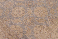 handmade Traditional Kafkaz Gray Beige Hand Knotted RECTANGLE 100% WOOL area rug 9X12