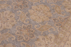handmade Traditional Kafkaz Gray Beige Hand Knotted RECTANGLE 100% WOOL area rug 9X12