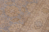 handmade Traditional Kafkaz Gray Beige Hand Knotted RECTANGLE 100% WOOL area rug 9 x 12