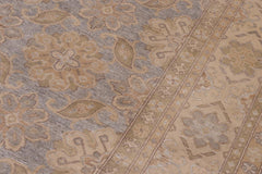 handmade Traditional Kafkaz Gray Beige Hand Knotted RECTANGLE 100% WOOL area rug 9X12