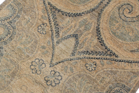 handmade Modern Kafkaz Grey Red Hand Knotted RUNNER 100% WOOL area rug 3' x 19'