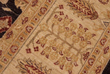 handmade Traditional Kafkaz Aubergine Beige Hand Knotted RECTANGLE 100% WOOL area rug 10 x 14
