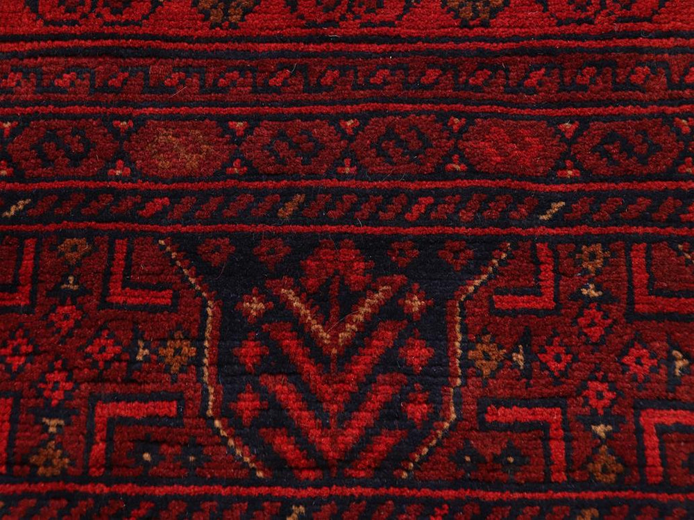 handmade Tribal Biljik Khal Mohammadi Red Blue Hand Knotted RECTANGLE 100% WOOL area rug 10x13