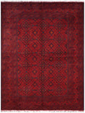 handmade Tribal Biljik Khal Mohammadi Red Blue Hand Knotted RECTANGLE 100% WOOL area rug 7x10