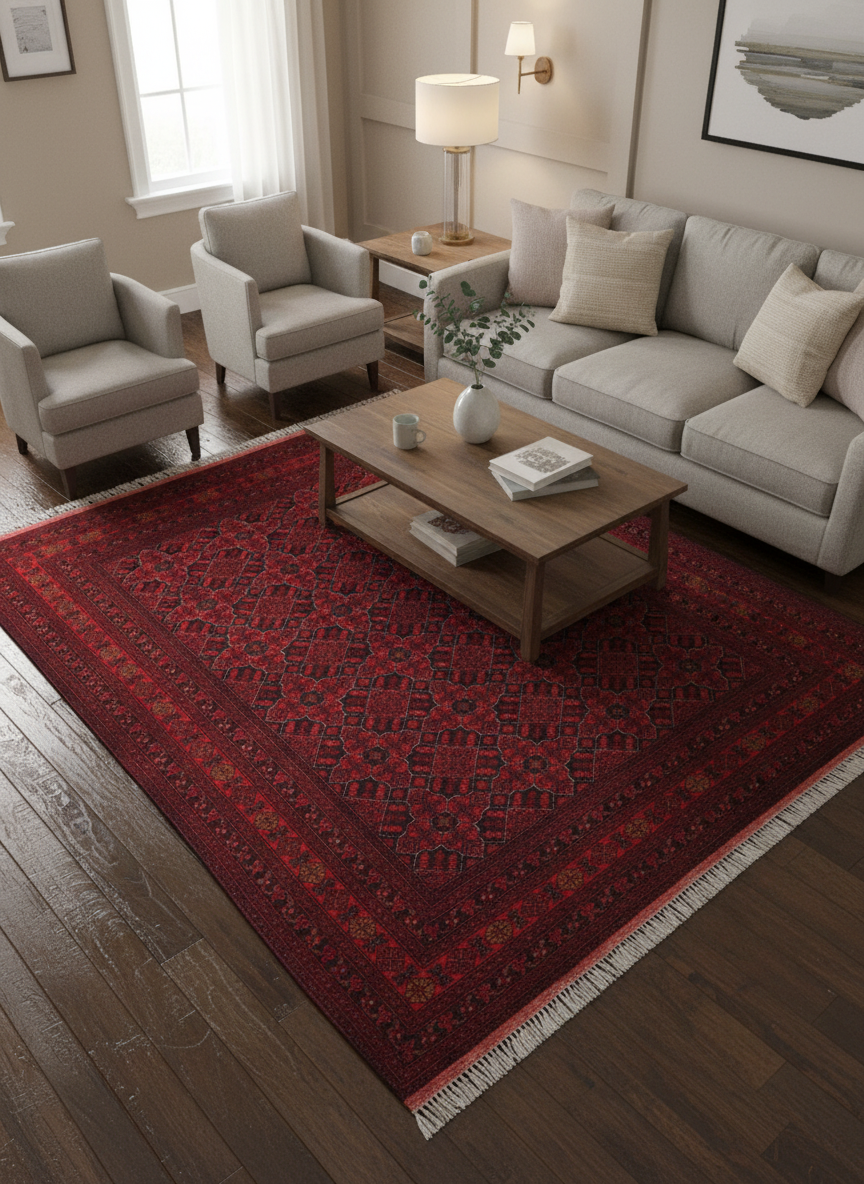 Vintage Biljik Khal Mohammadi Tamra Wool Rug - 5'8''X7'7''