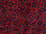 handmade Tribal Biljik Khal Mohammadi Red Blue Hand Knotted RECTANGLE 100% WOOL area rug 6x8