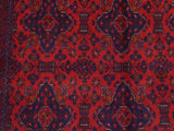 handmade Tribal Biljik Khal Mohammadi Red Blue Hand Knotted RECTANGLE 100% WOOL area rug 6x10
