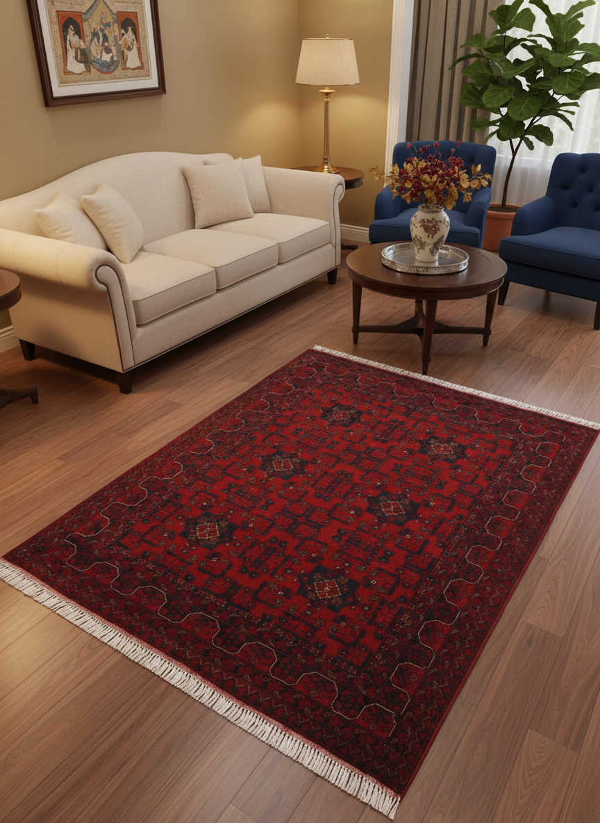 Antique Biljik Khal Mohammadi Melania Wool Rug - 4'4''X6'0''