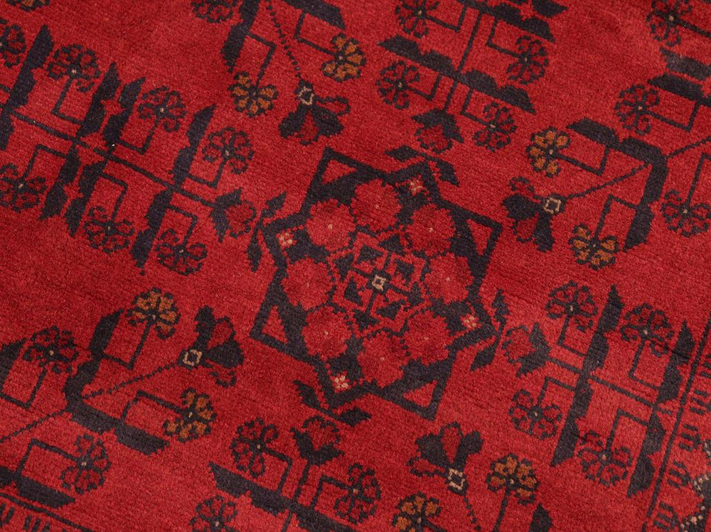 handmade Tribal Biljik Khal Mohammadi Drk. Red Drk. Blue Hand Knotted RECTANGLE 100% WOOL area rug 5x6