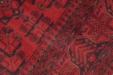 handmade Tribal Biljik Khal Mohammadi Drk. Red Drk. Blue Hand Knotted RECTANGLE 100% WOOL area rug 5x6