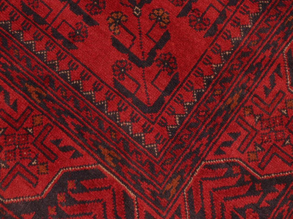 handmade Tribal Biljik Khal Mohammadi Drk. Red Drk. Blue Hand Knotted RECTANGLE 100% WOOL area rug 5x6